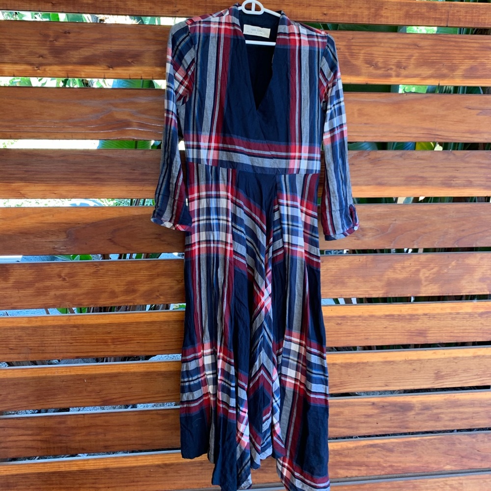 Plaid Anthropologie dress